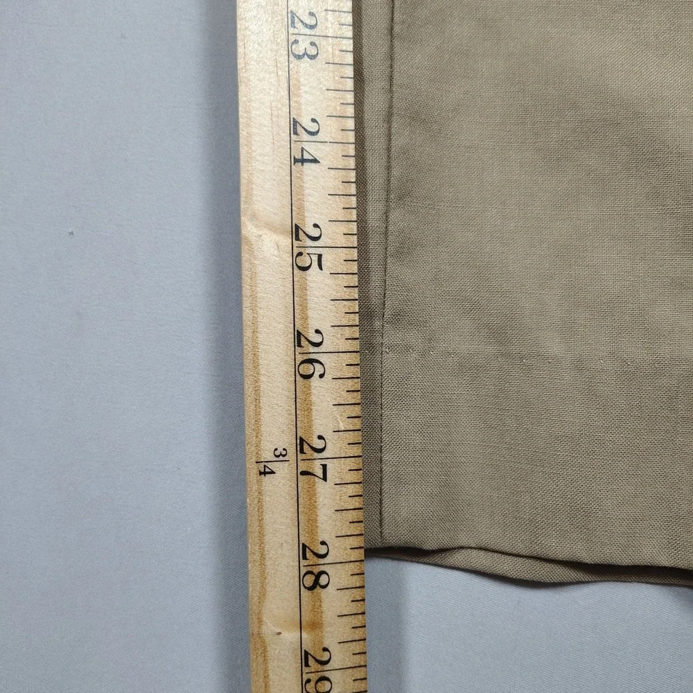 Lauren Ralph Lauren Dress Pants Mens 33x27 Tan Slim Fit Solid 100% Wool